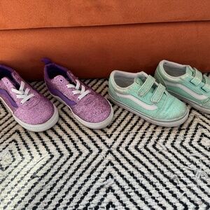 Vans Toddlers Glitter Sneaker Bundle - 8T & 8.5T but fit same